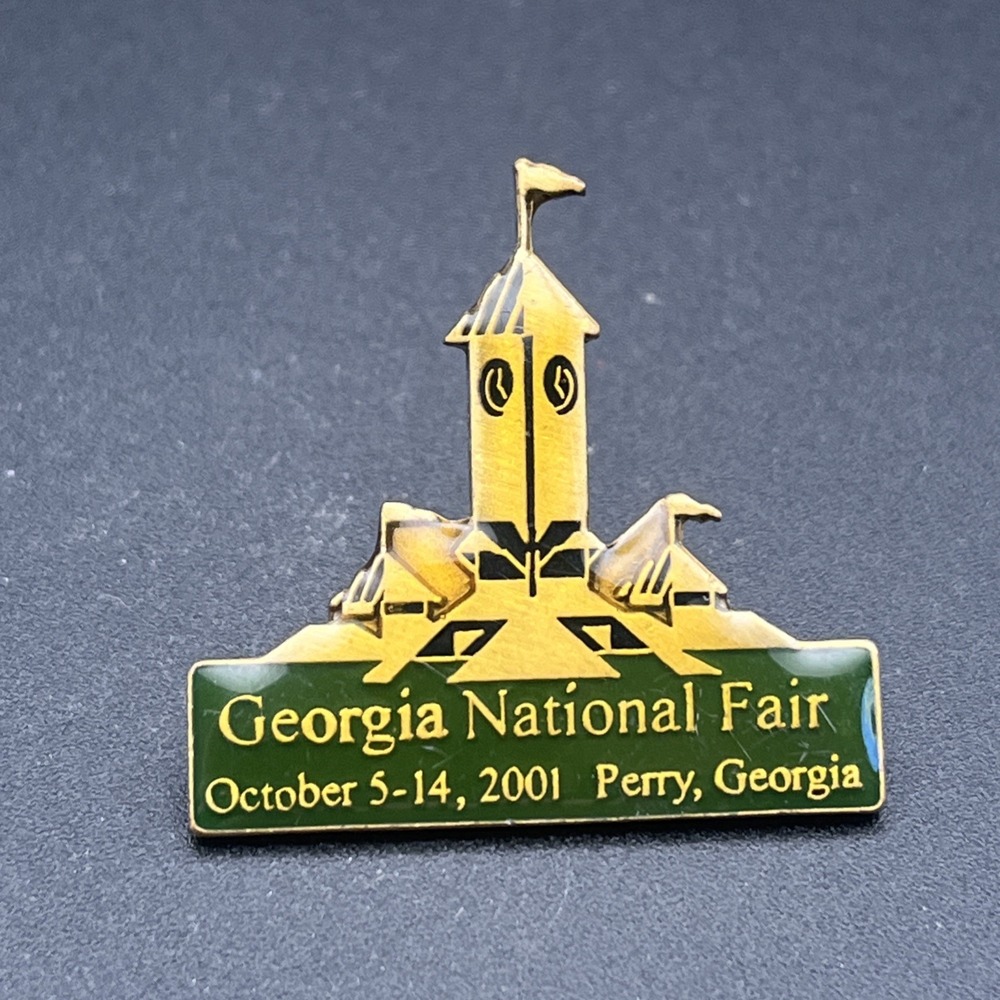2001 Georgia National Fair Perry Georgia Lapel Hat‎ Pin